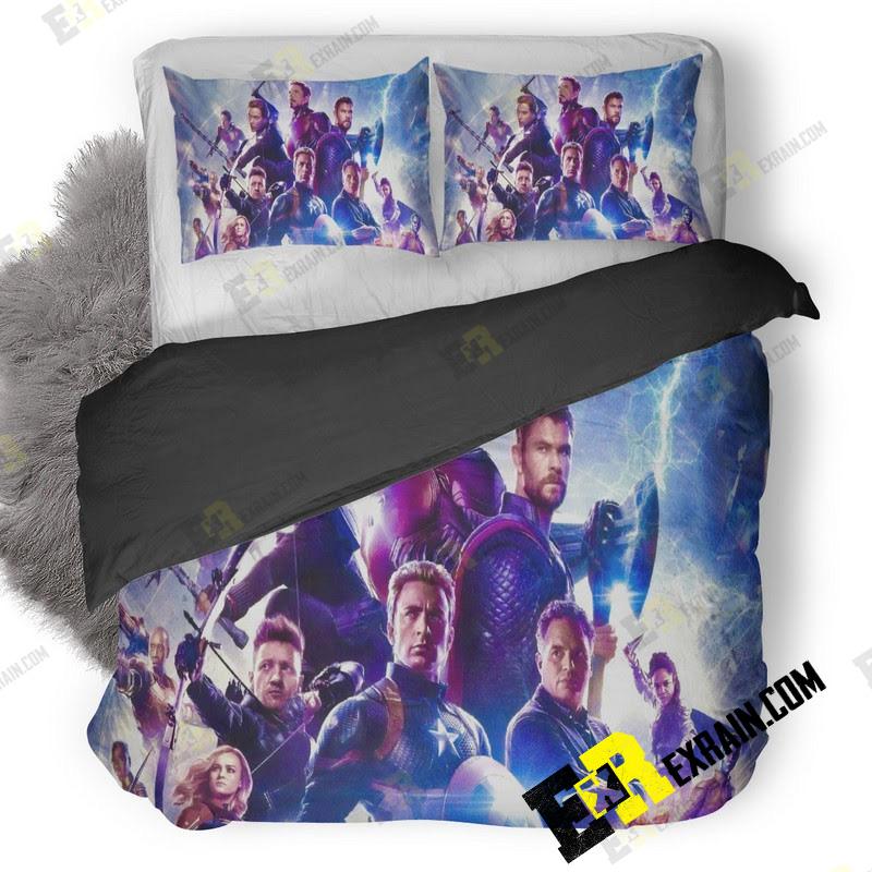 Avengers Endgame Chinese Poster 3G 3D Customized Duvet Cover Bedding Set