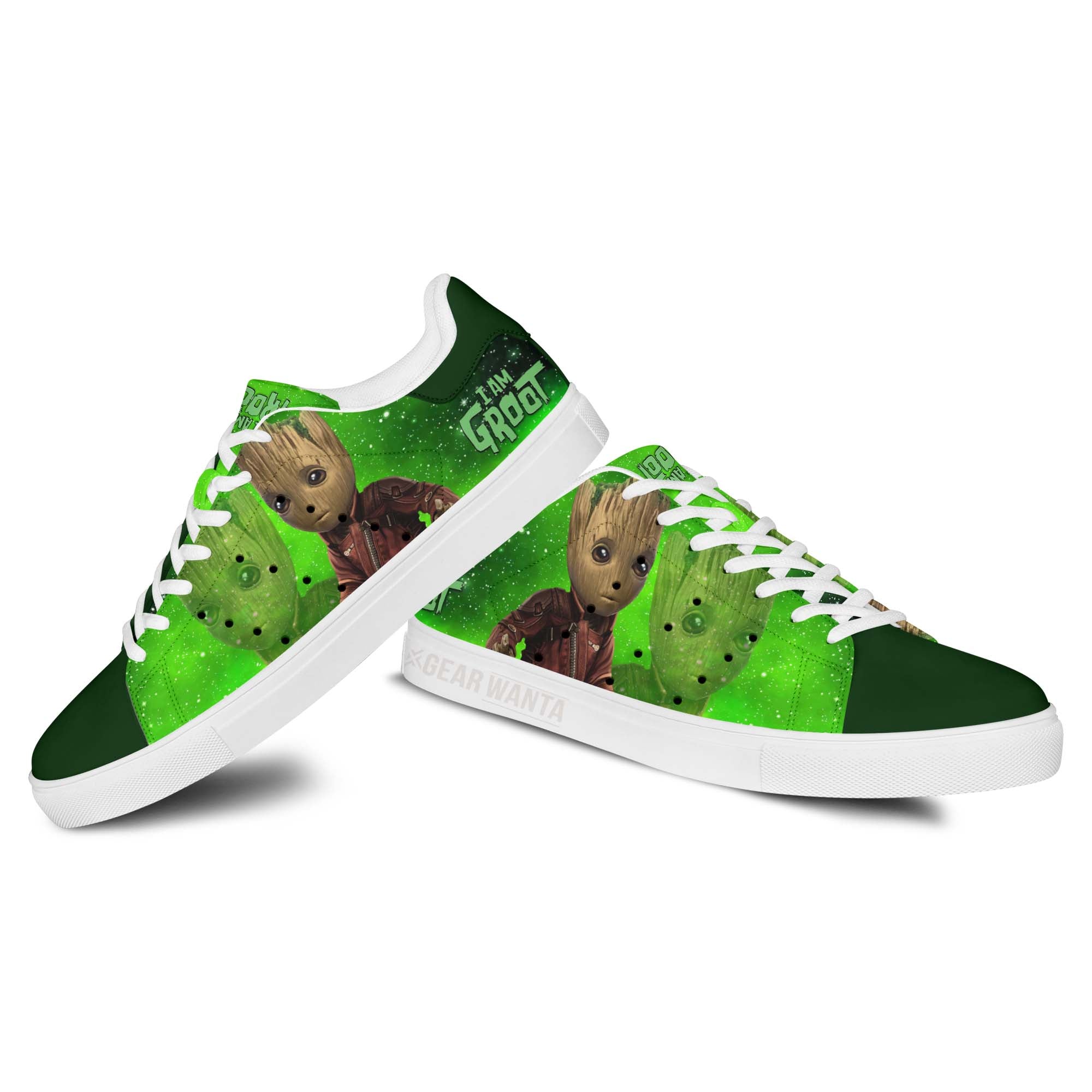 Avengers Groot Custom Skate Shoes For Fans