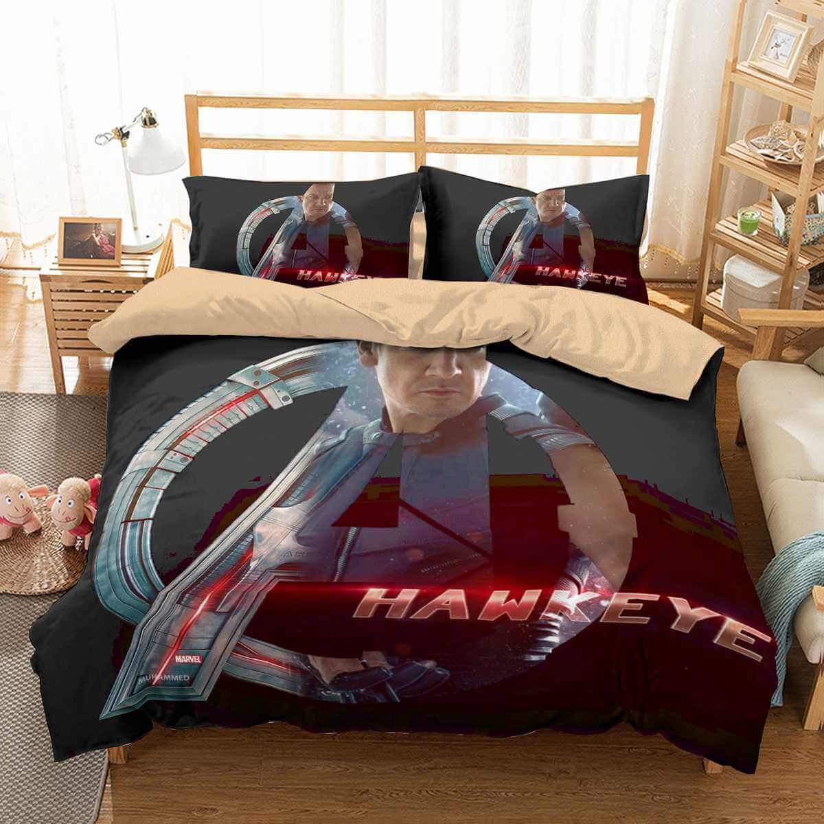 Avengers Hawkeye 3D Customized Duvet Cover Bedding Set