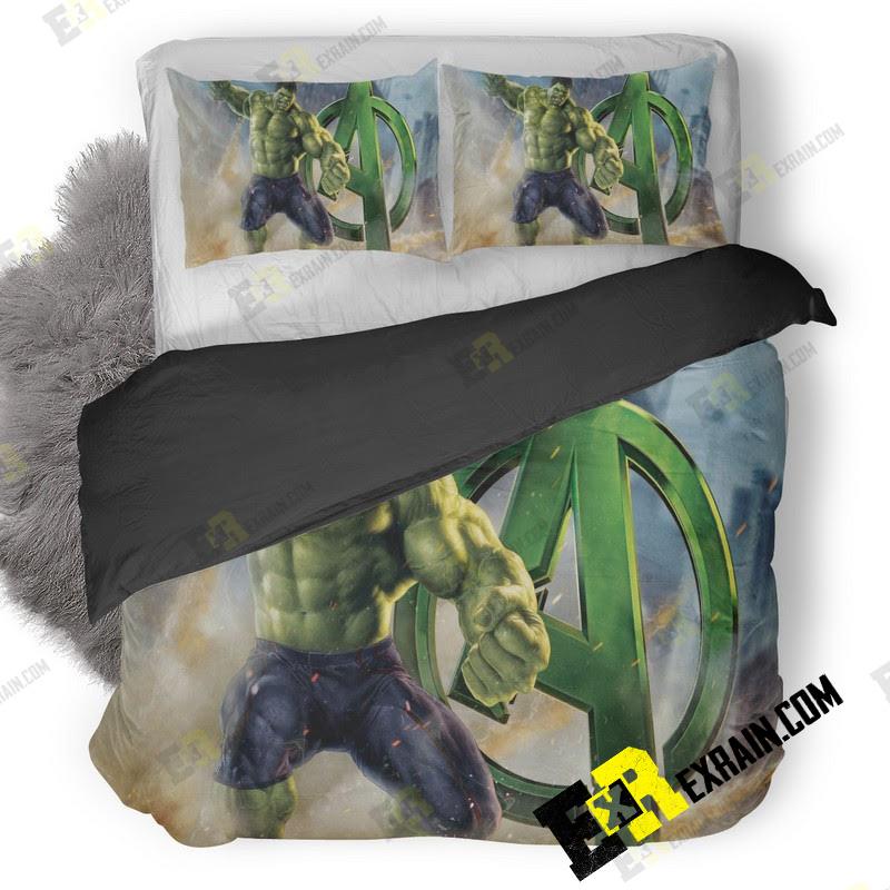 Avengers Hulk 3D Customized Duvet Cover Bedding Set