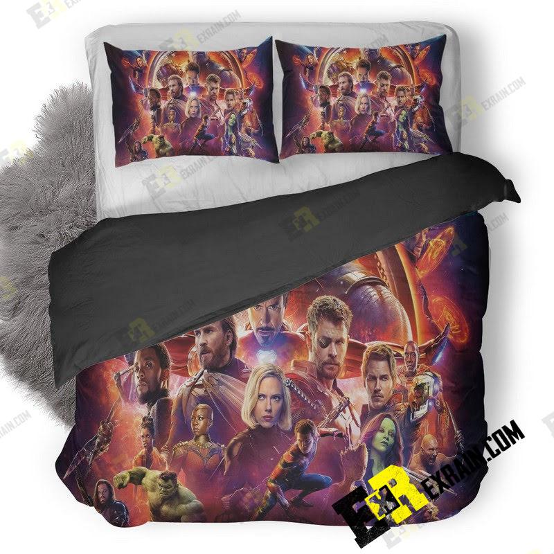 Avengers Infinity War 10K Poster Yp 3D Customized Duvet Cover Bedding Set