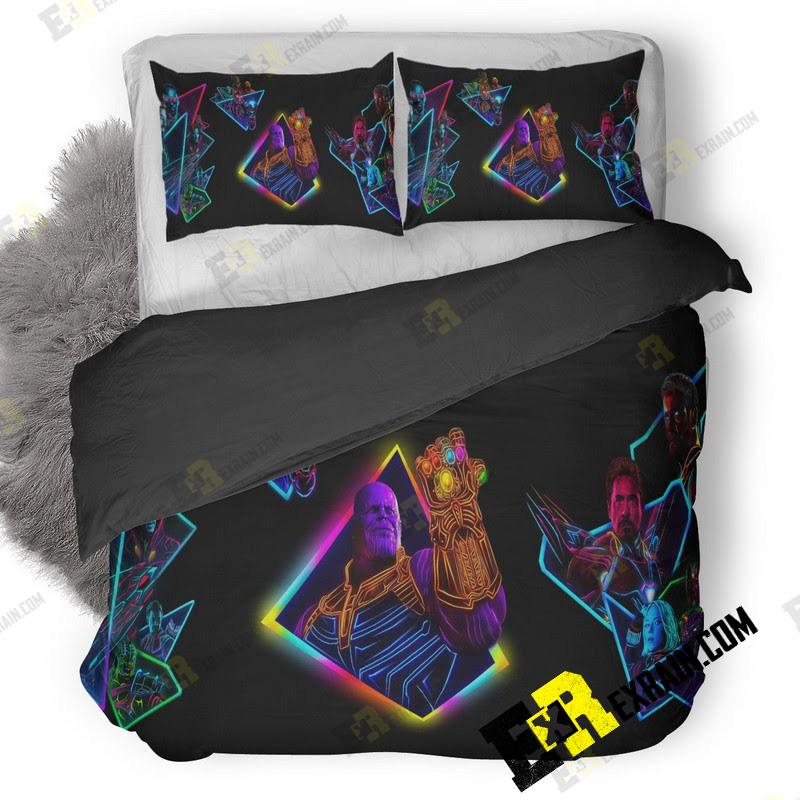 Avengers Infinity War 80S Style Artwork Mg 3D Customized Duvet Cover Bedding Set