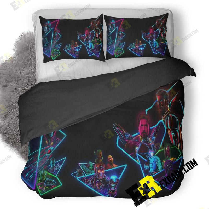 Avengers Infinity War 80S Style Artwork R1 3D Customized Duvet Cover Bedding Set