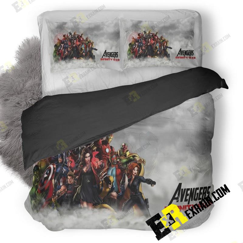 Avengers Infinity War Artwork 3D Customized Duvet Cover Bedding Set