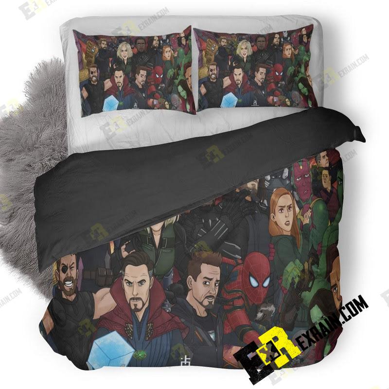 Avengers Infinity War Artwork Ol 3D Customized Duvet Cover Bedding Set