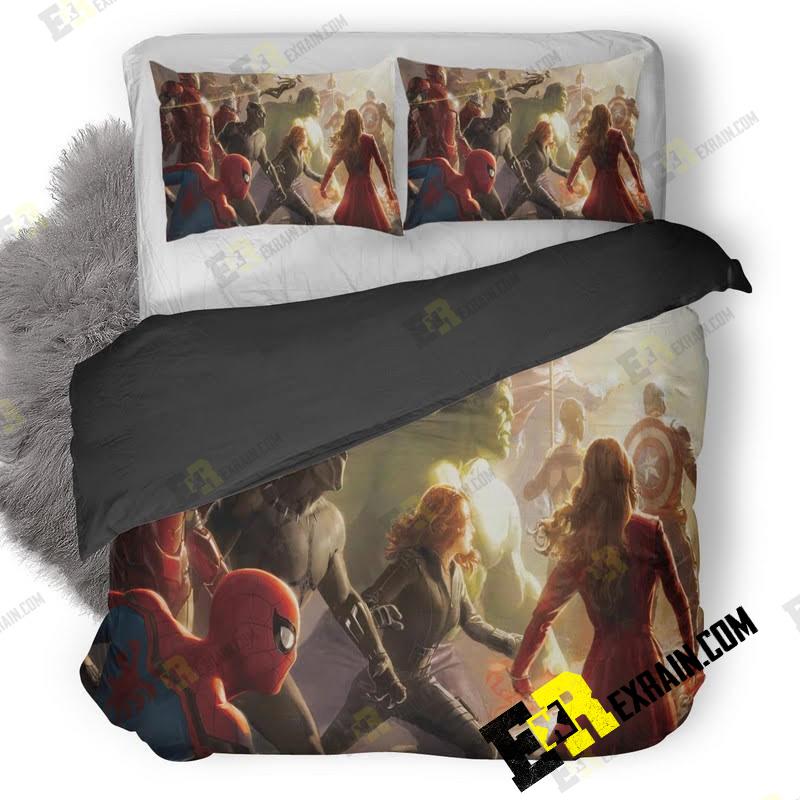 Avengers Infinity War D23 Artwork 8K Dl 3D Customized Duvet Cover Bedding Set