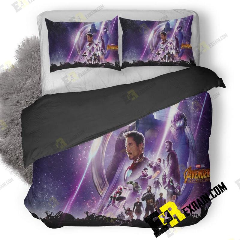 Avengers Infinity War Hd Poster Vp 3D Customized Duvet Cover Bedding Set