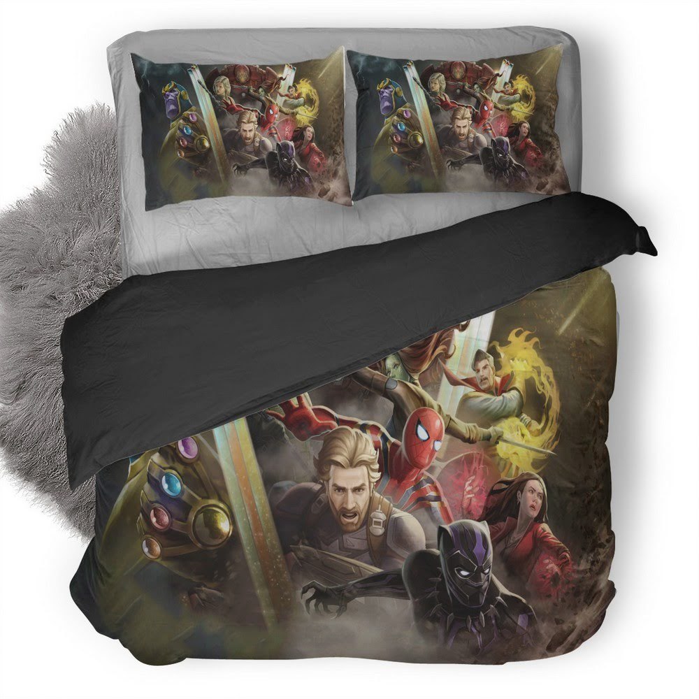 Avengers Infinity War Marvel Contest Of Champions 3D Customized Duvet Cover Bedding Set