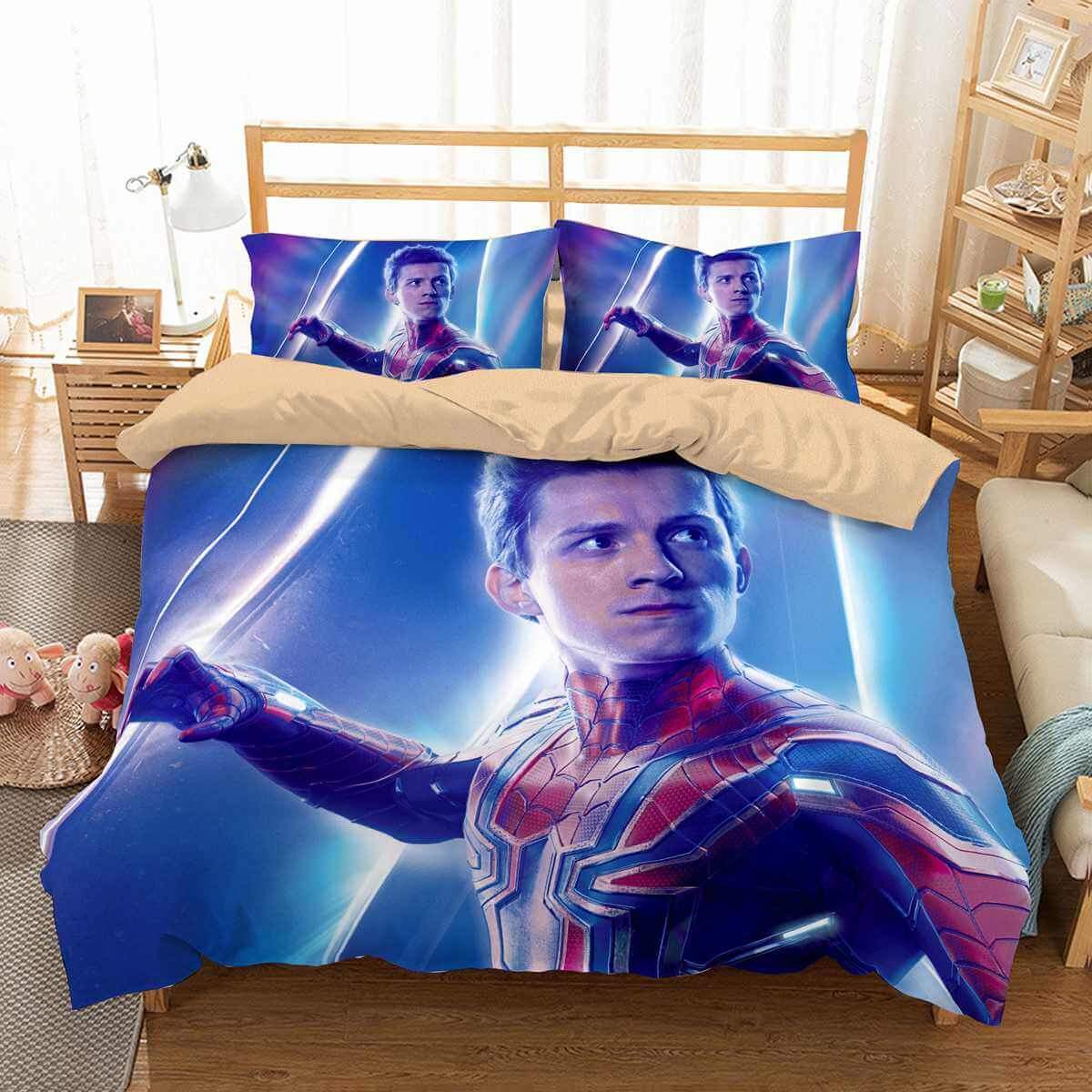 Avengers Infinity War Spider Man 3D Customized Duvet Cover Bedding Set