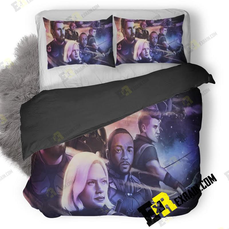 Avengers Infinity War Team Captain Artwork Bs 3D Customized Duvet Cover Bedding Set