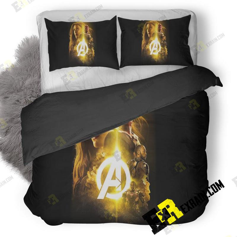 Avengers Infinity War The Mind Stone Poster 3D Customized Duvet Cover Bedding Set