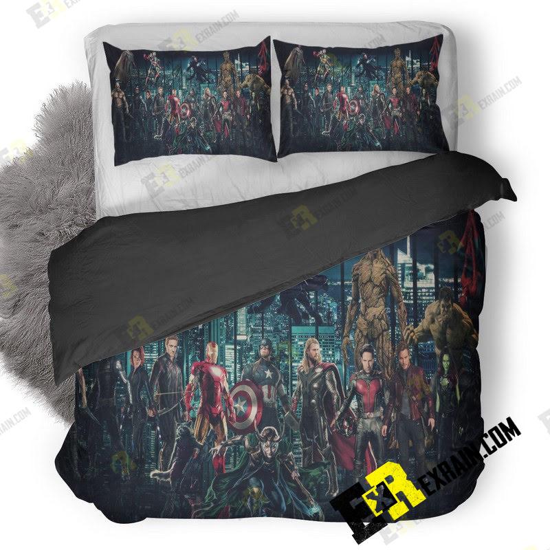 Avengers Infinty War Superheroes Ax 3D Customized Duvet Cover Bedding Set