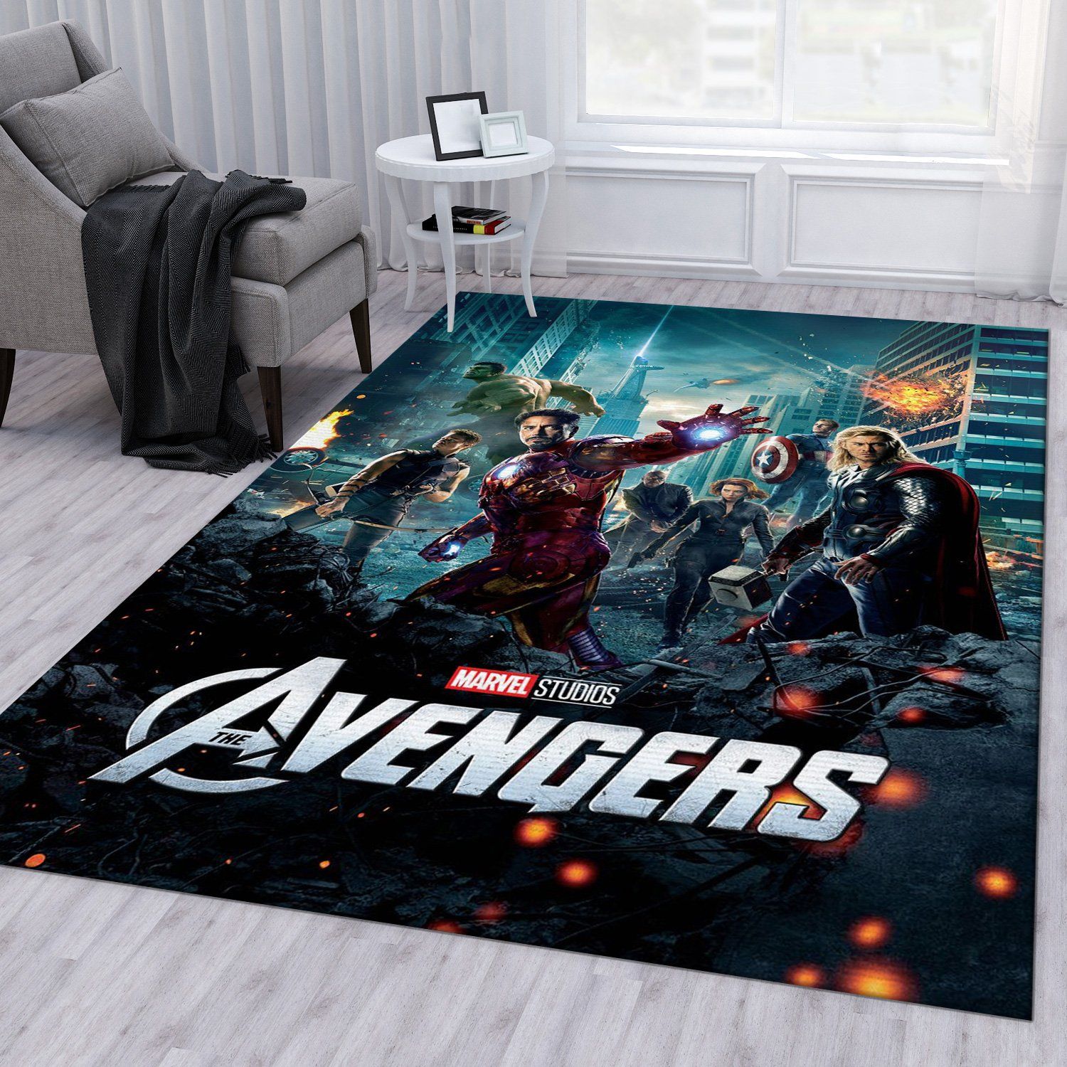 Avengers Movie Rectangle Rug – Custom Size And Printing