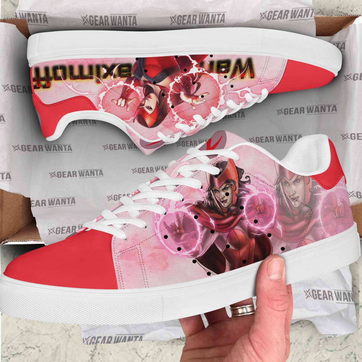 Avengers Scarlet Witch Custom Skate Shoes For Fans