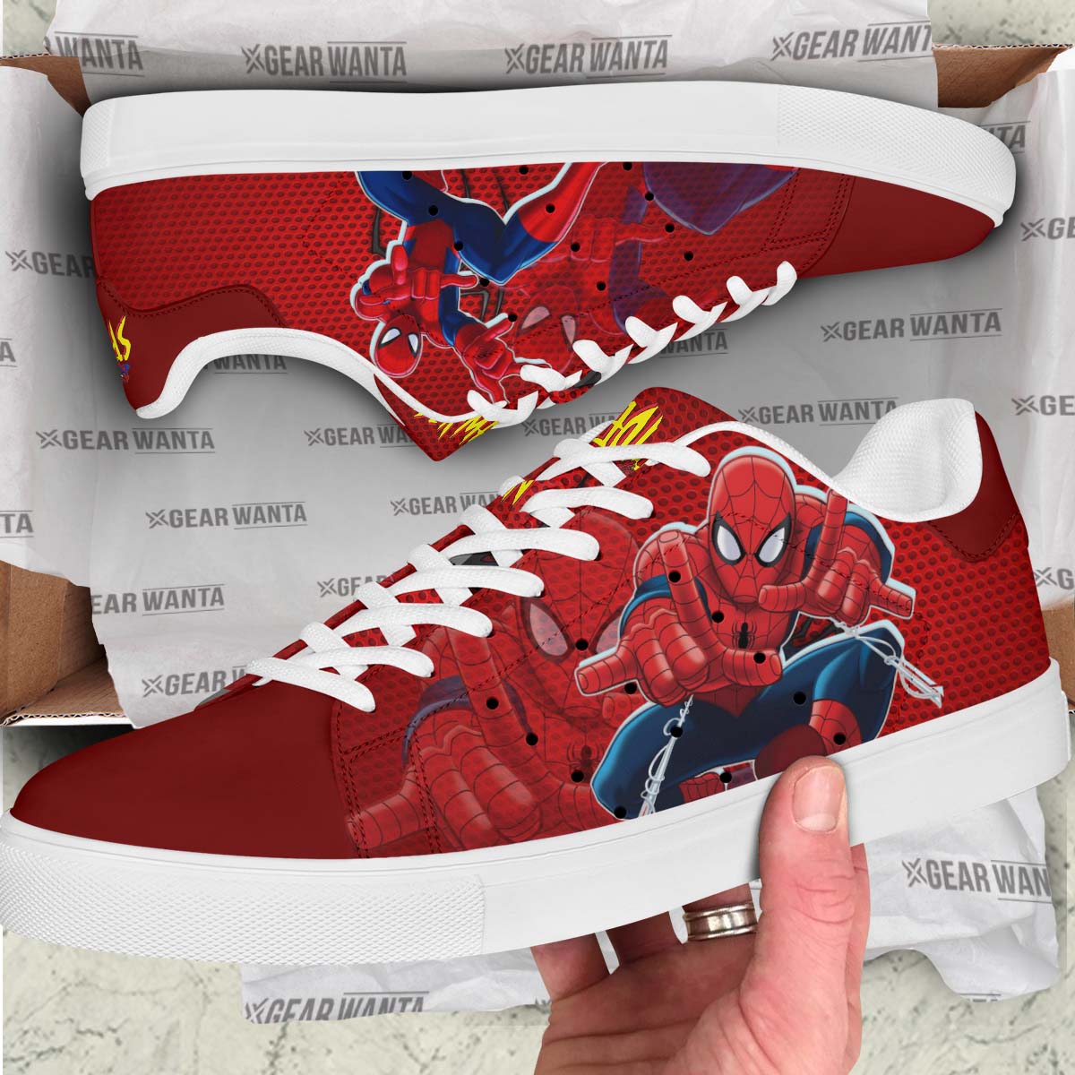 Avengers Spiderman Custom Skate Shoes For Fans