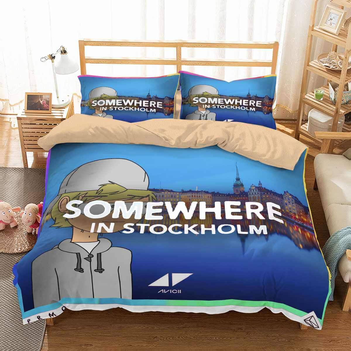 Avicii Somewhere In Stockholm 3D Customized Duvet Cover Bedding Set