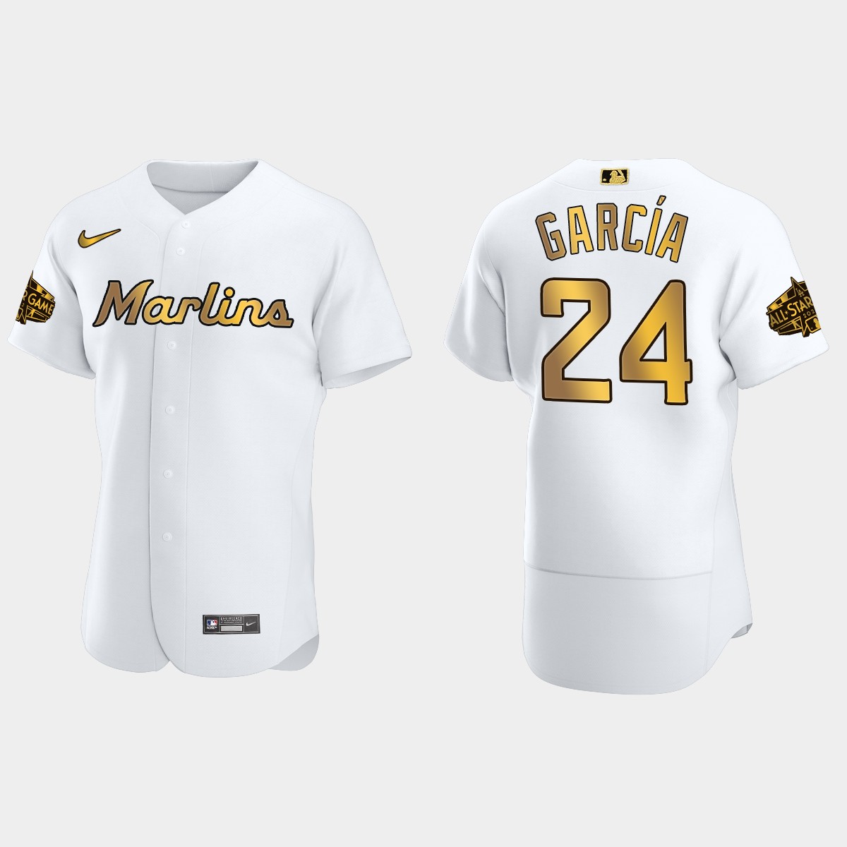 Avisail Garcia Miami Marlins 2022 MLB All-Star Game Jersey – White Gold