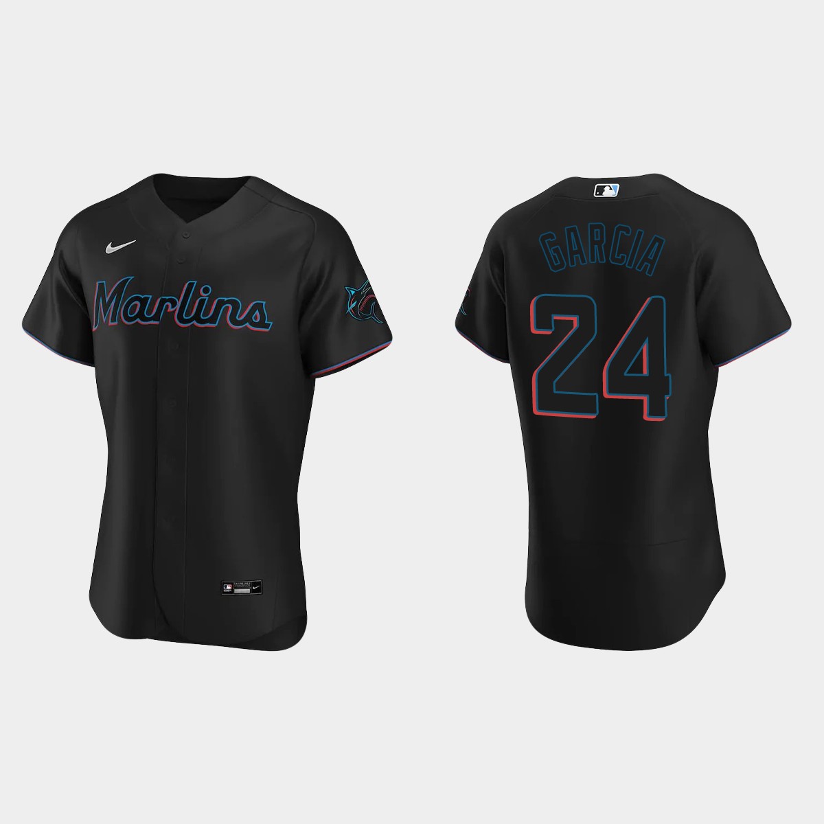 Avisail Garcia Miami Marlins Alternate Jersey - Black