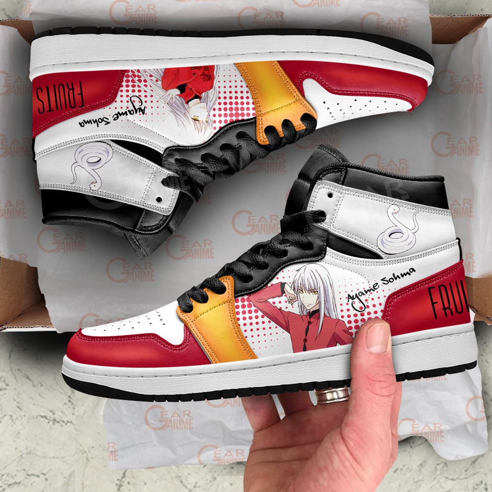Ayame Souma JD1s Sneakers Fruits Basket Anime Shoes, Air Jordan Hightop