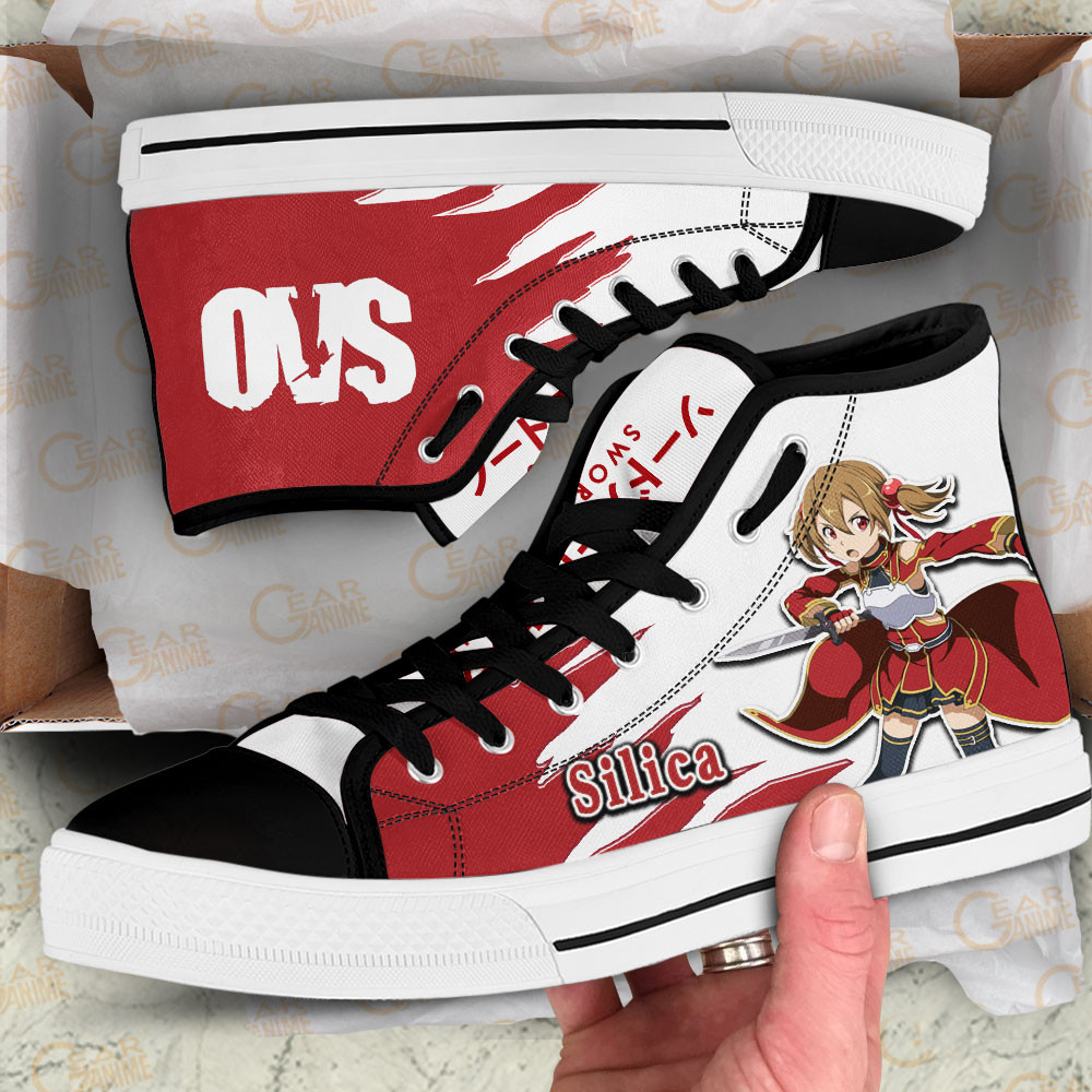 Ayano Keiko High Top Shoes Custom Sword Art Online Anime Sneakers