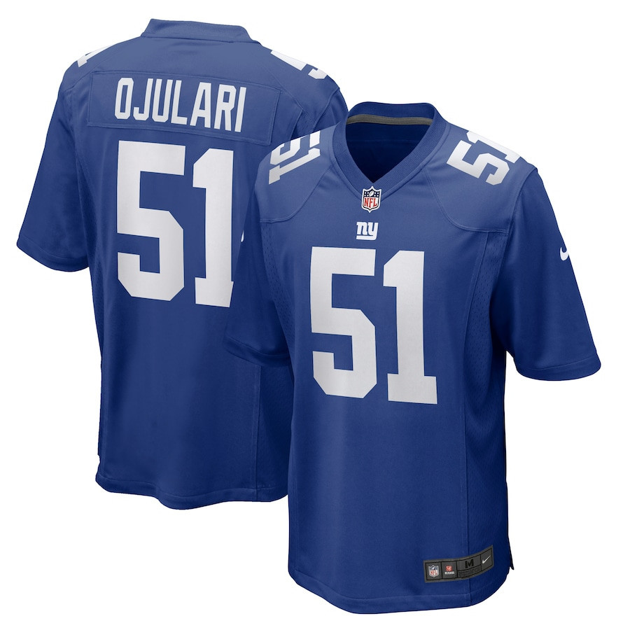 Azeez Ojulari 51 New York Giants Game Stitched Jersey – Royal