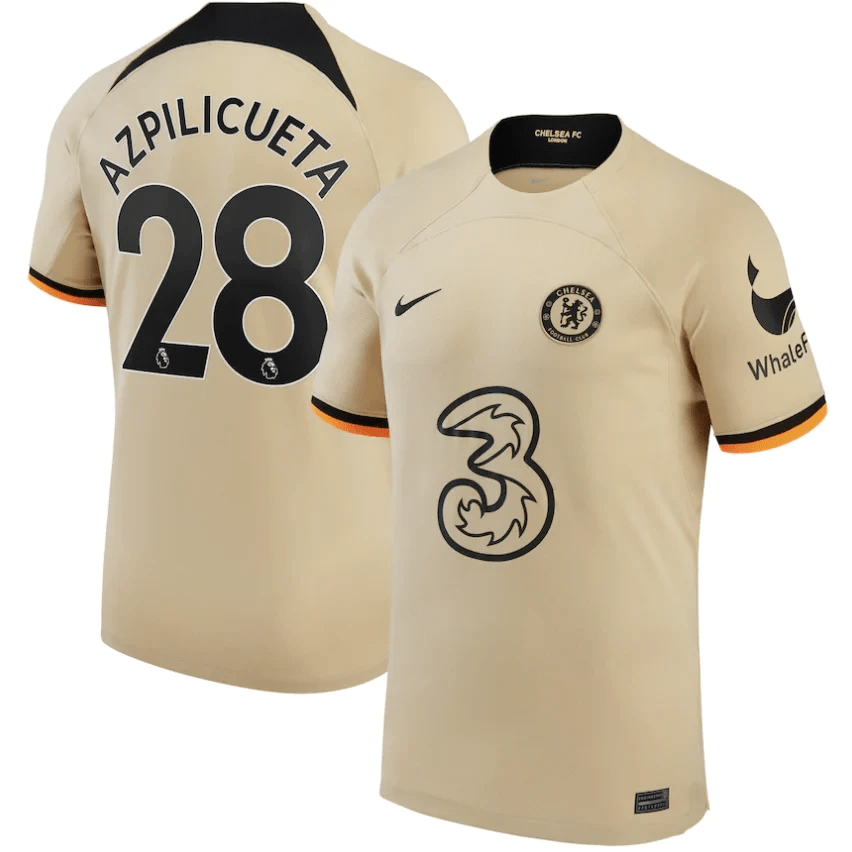 Azpilicueta 28 Chelsea 2022/23 Third Soccer Jersey – Men