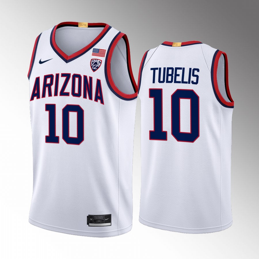 Azuolas Tubelis Arizona Wildcats White Jersey 2022-23 Limited