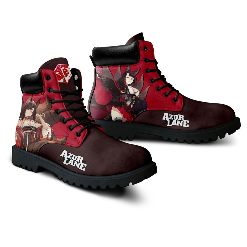 Azur Lane Akagi Boots Anime Game Custom Shoes