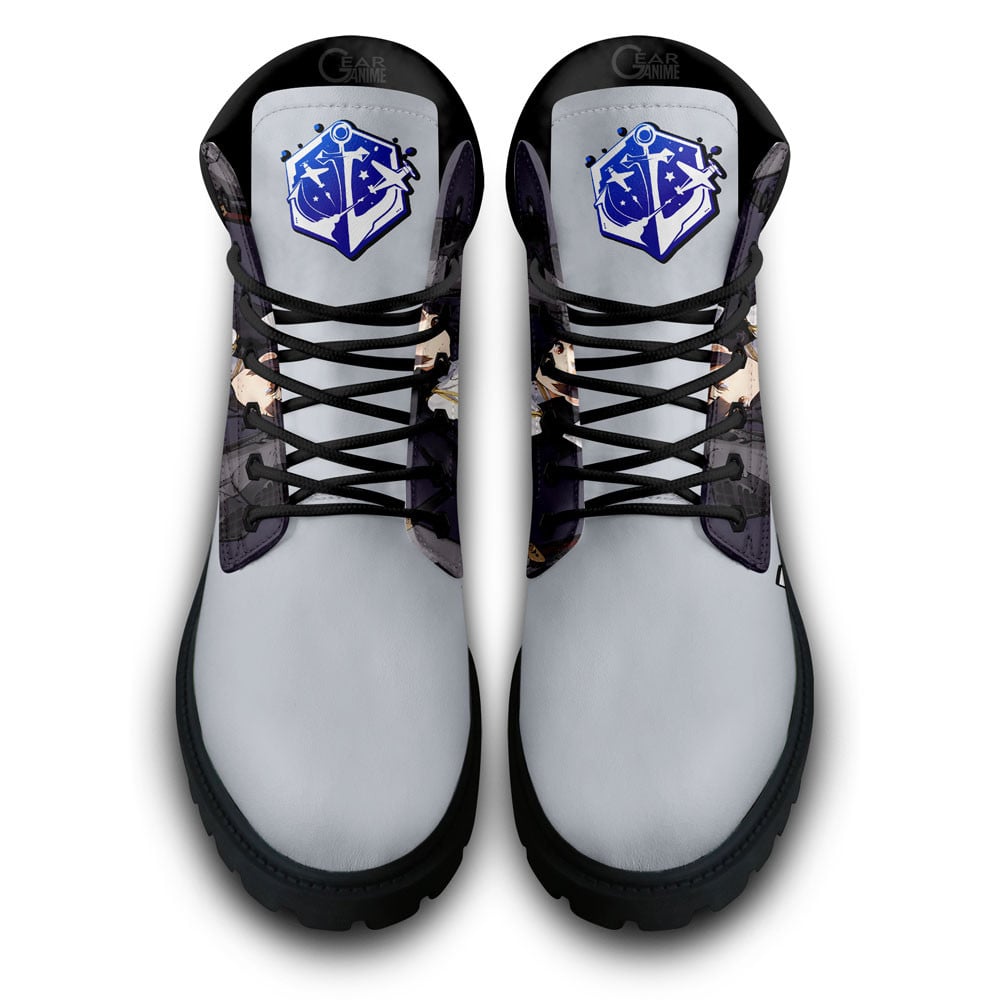 Azur Lane Atago Boots Anime Game Custom Shoes