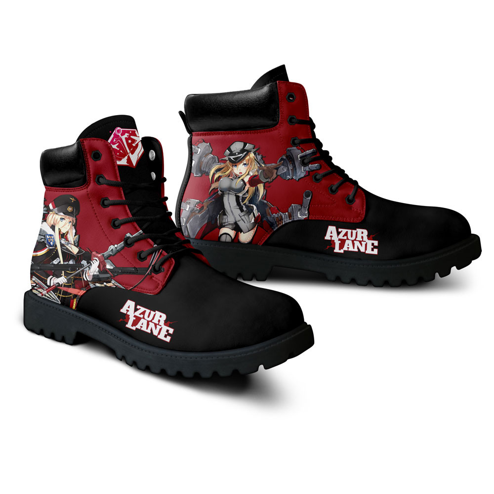 Azur Lane Bismarck Boots Anime Game Custom Shoes