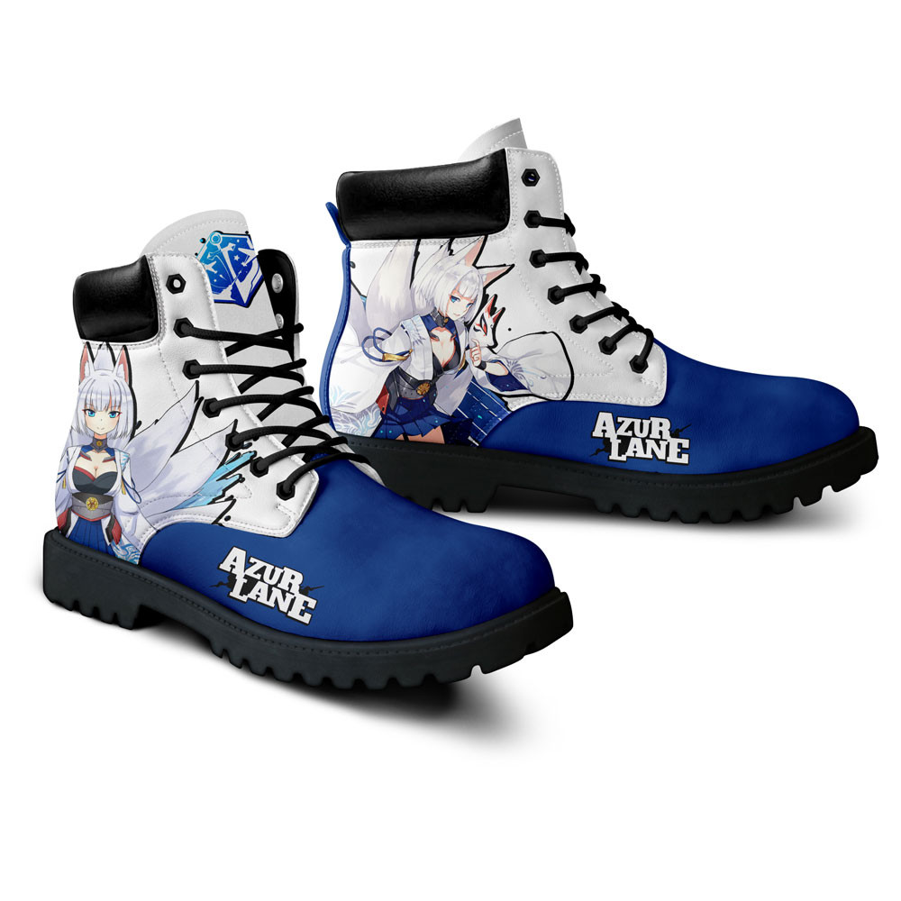 Azur Lane Kaga Boots Anime Game Custom Shoes