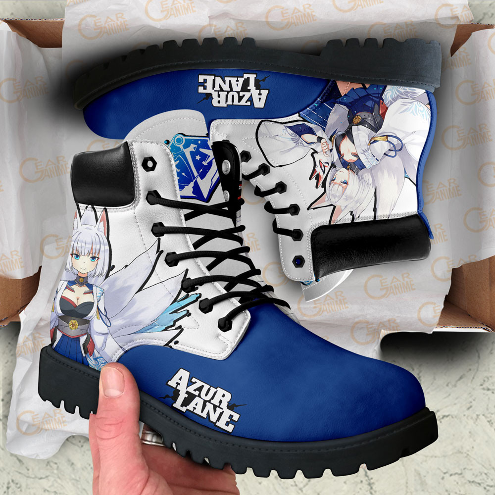 Azur Lane Kaga Boots Anime Game Custom Shoes