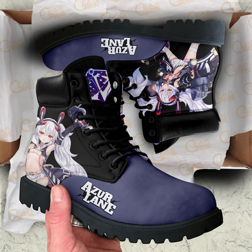 Azur Lane Laffey Boots Anime Game Custom Shoes