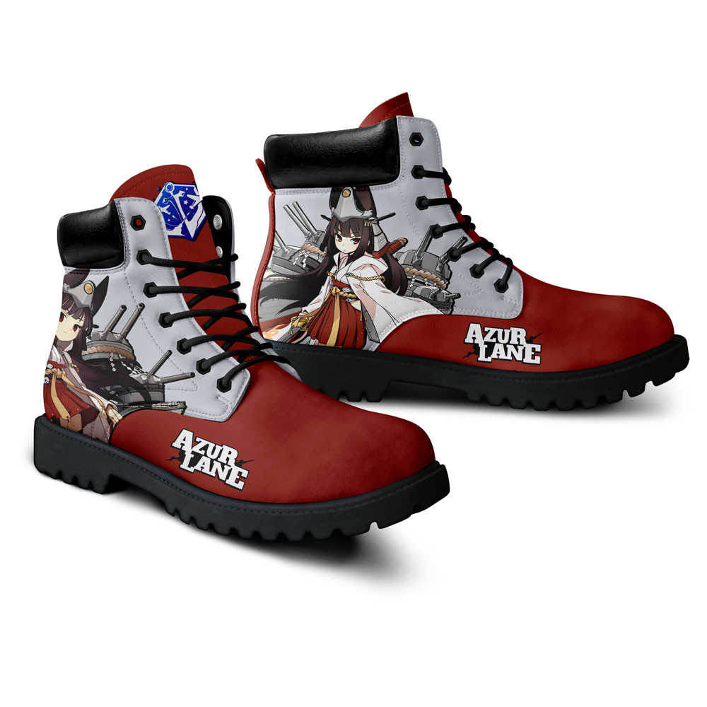 Azur Lane Nagato Boots Anime Game Custom Shoes