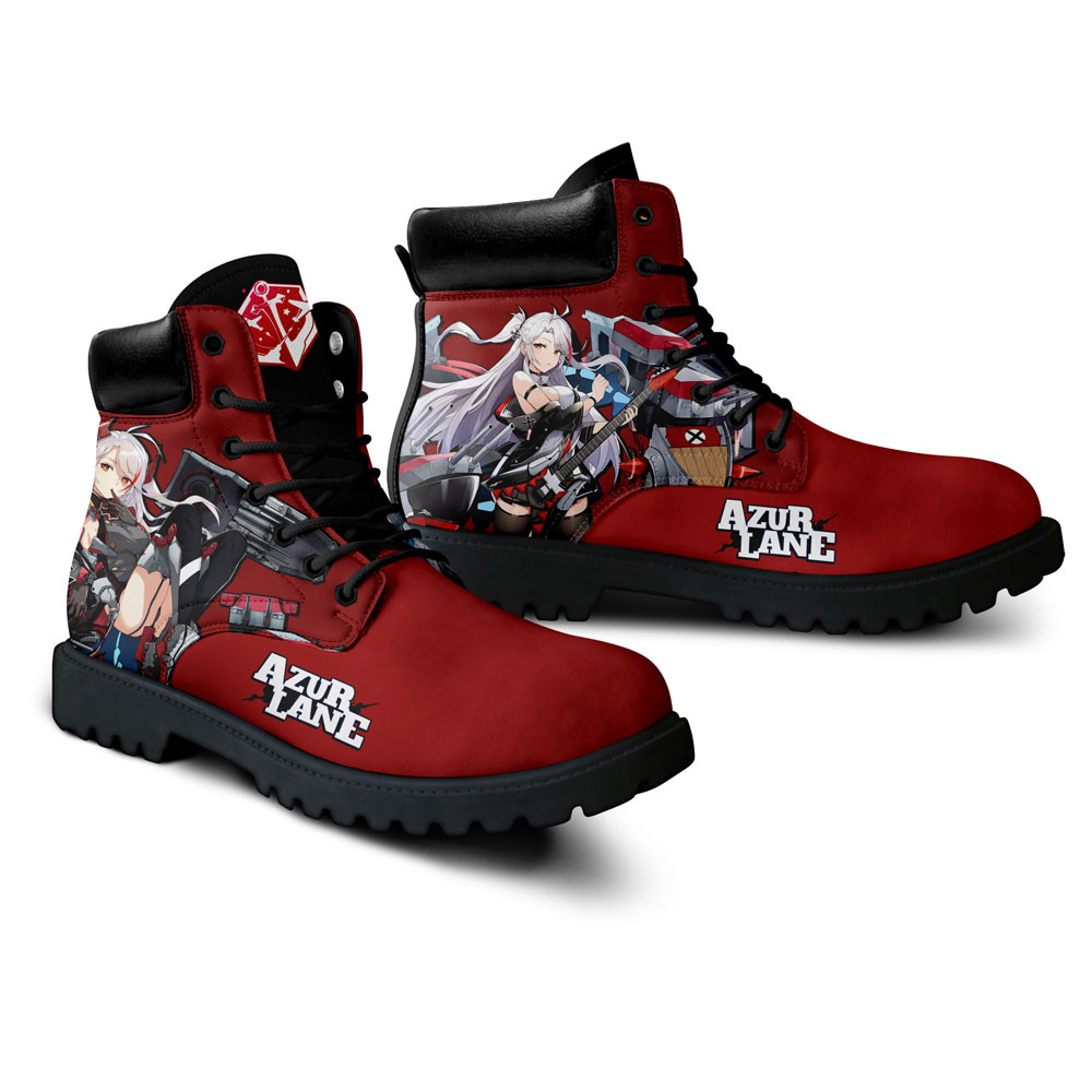 Azur Lane Prinz Eugen Boots Anime Game Custom Shoes
