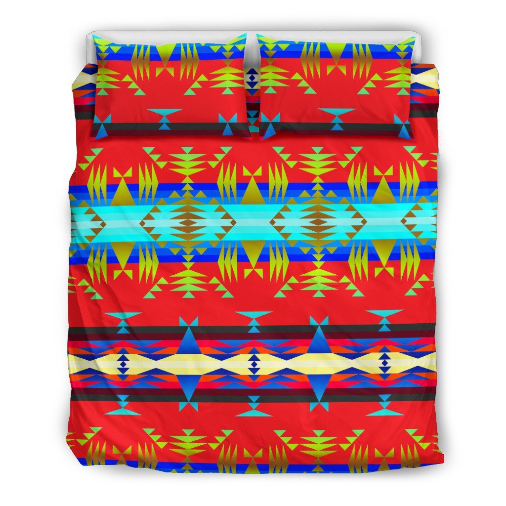 B Ween The Mountains Greasy Red 3D Customized Duvet Cover Bedding Set