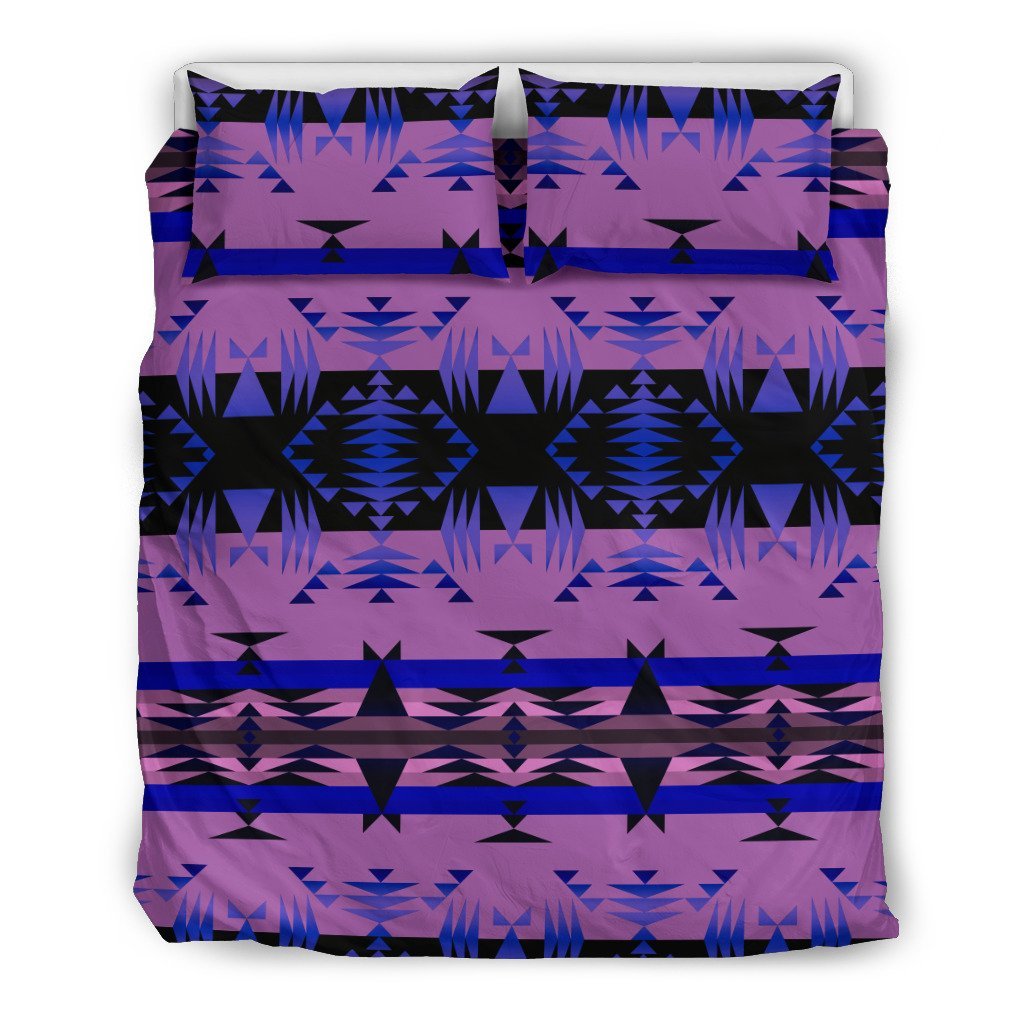B Ween The Mountains Purple 3D Customized Duvet Cover Bedding Set