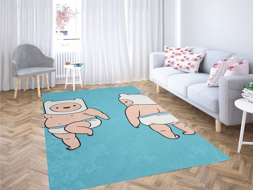 Baby Adventure Time Living Room Modern Carpet Rectangle Rug
