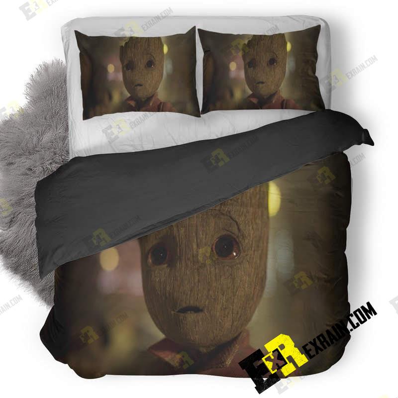 Baby Groot Guardians Of The Galaxy Vol Hd Qu 3D Customized Duvet Cover Bedding Set