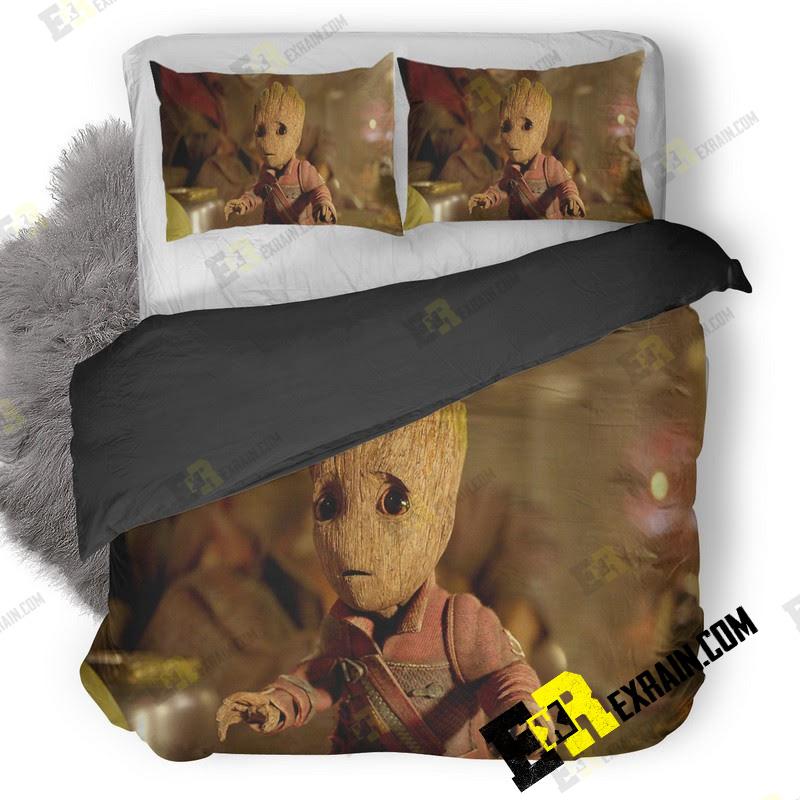 Baby Groot Guardians Of The Galaxy Vol New 3D Customized Duvet Cover Bedding Set