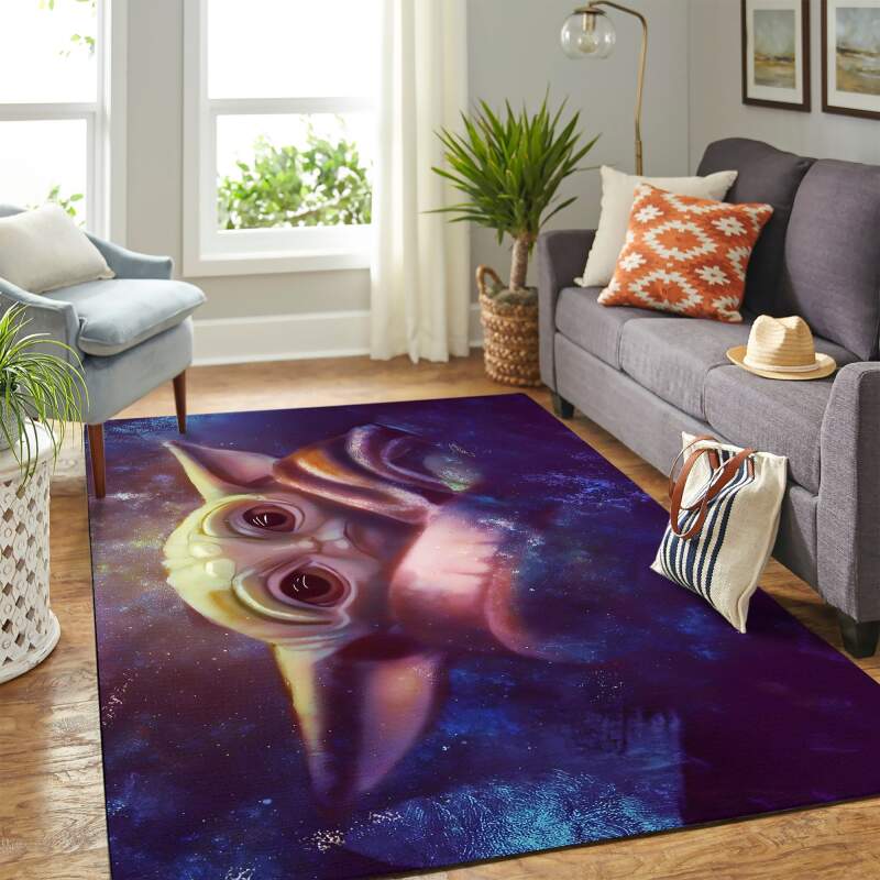 Baby Yoda Carpet Area Rectangle Rug