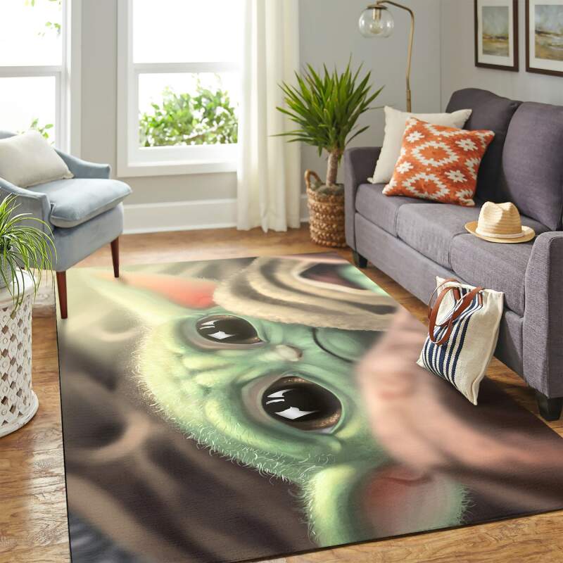 Baby Yoda Cute Carpet Floor Area Rectangle Rug