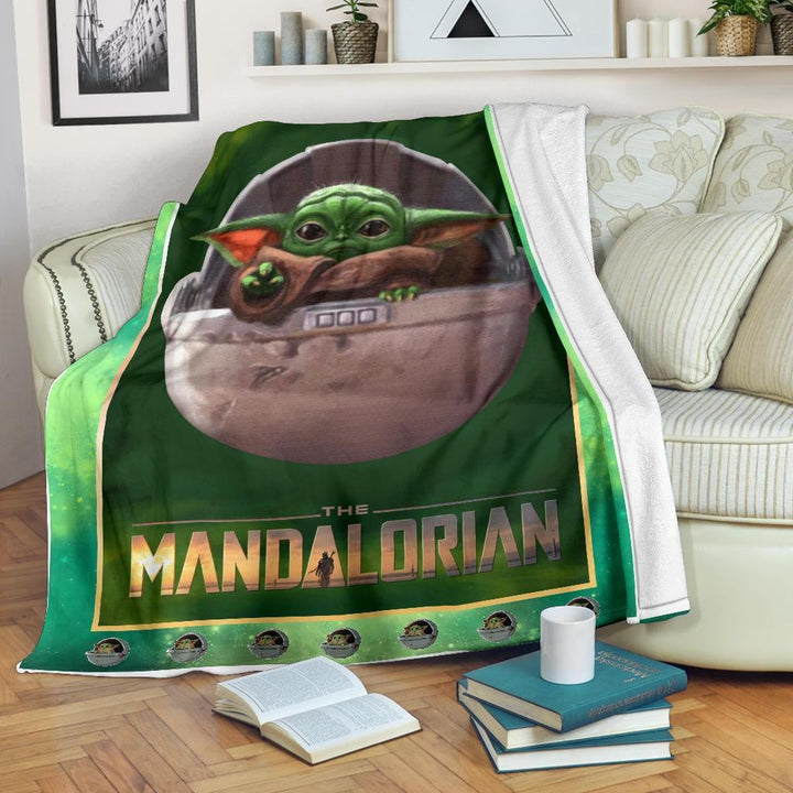 Baby Yoda Fleece Blanket The Mandalorian Star Wars Fan