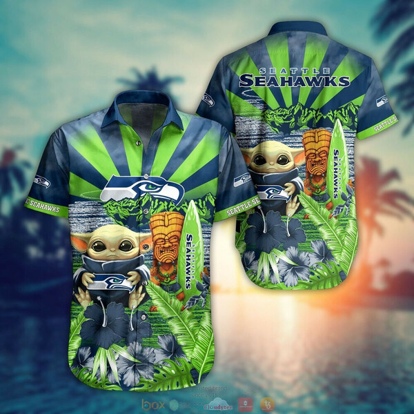 Baby Yoda Seattle Seahawks Hawaiian Shirt