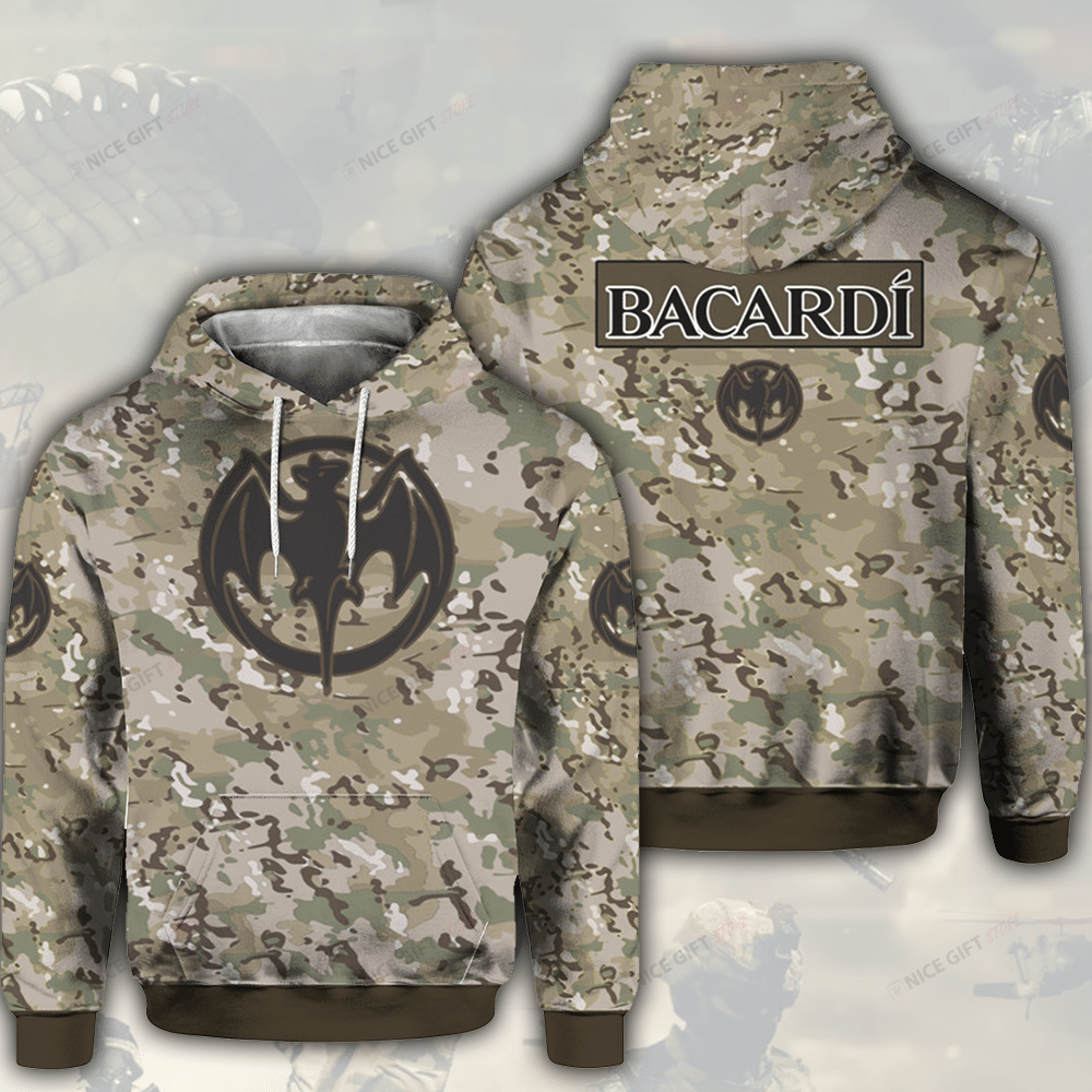 Bacardi Camouflage 3D Hoodie Gift For Fans