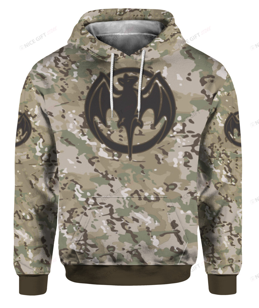 Bacardi Camouflage 3D Hoodie Gift For Fans