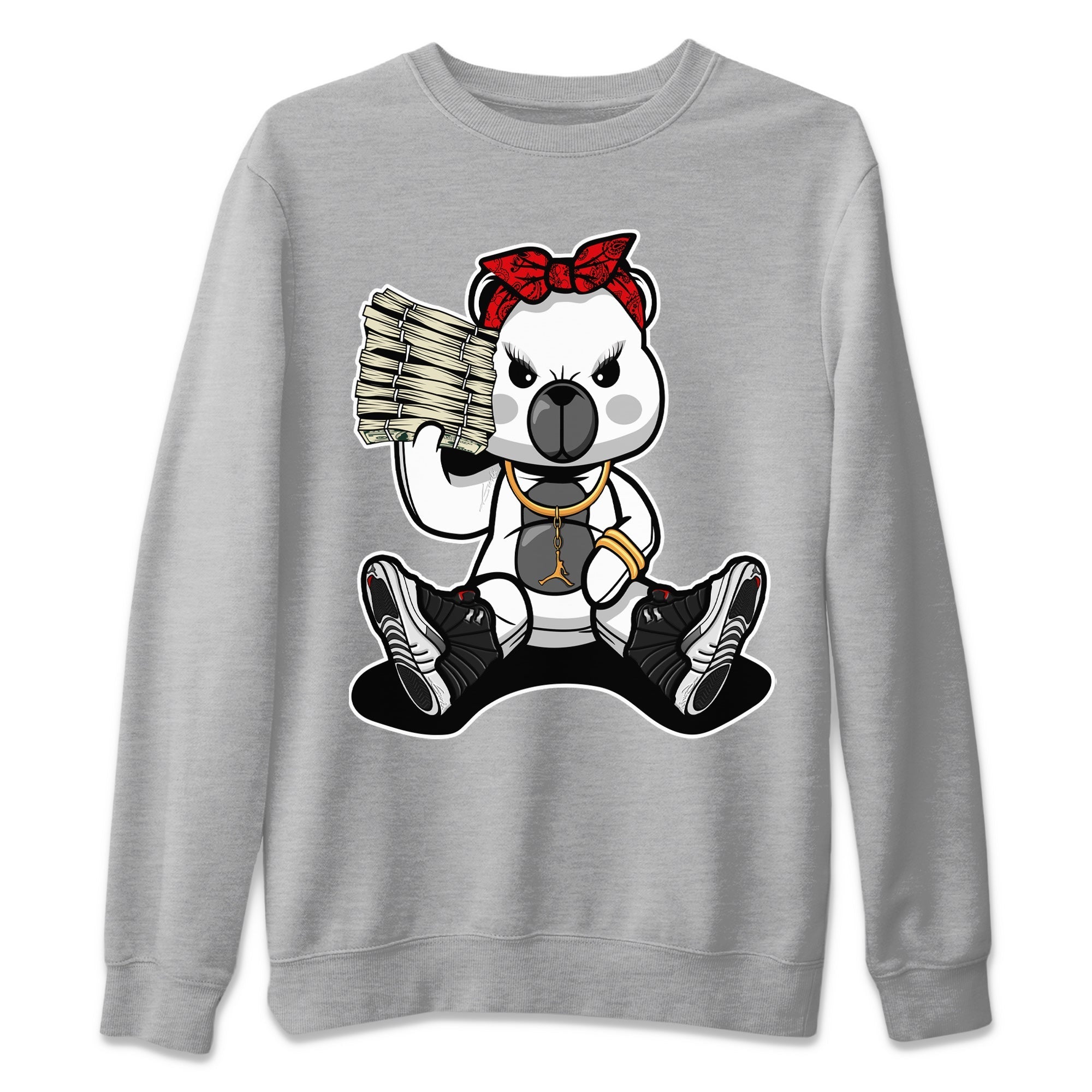 Bad Baby Bear Unisex Sweater – Air Jordan 12 Playoffs, Sneakers Matching Sweater