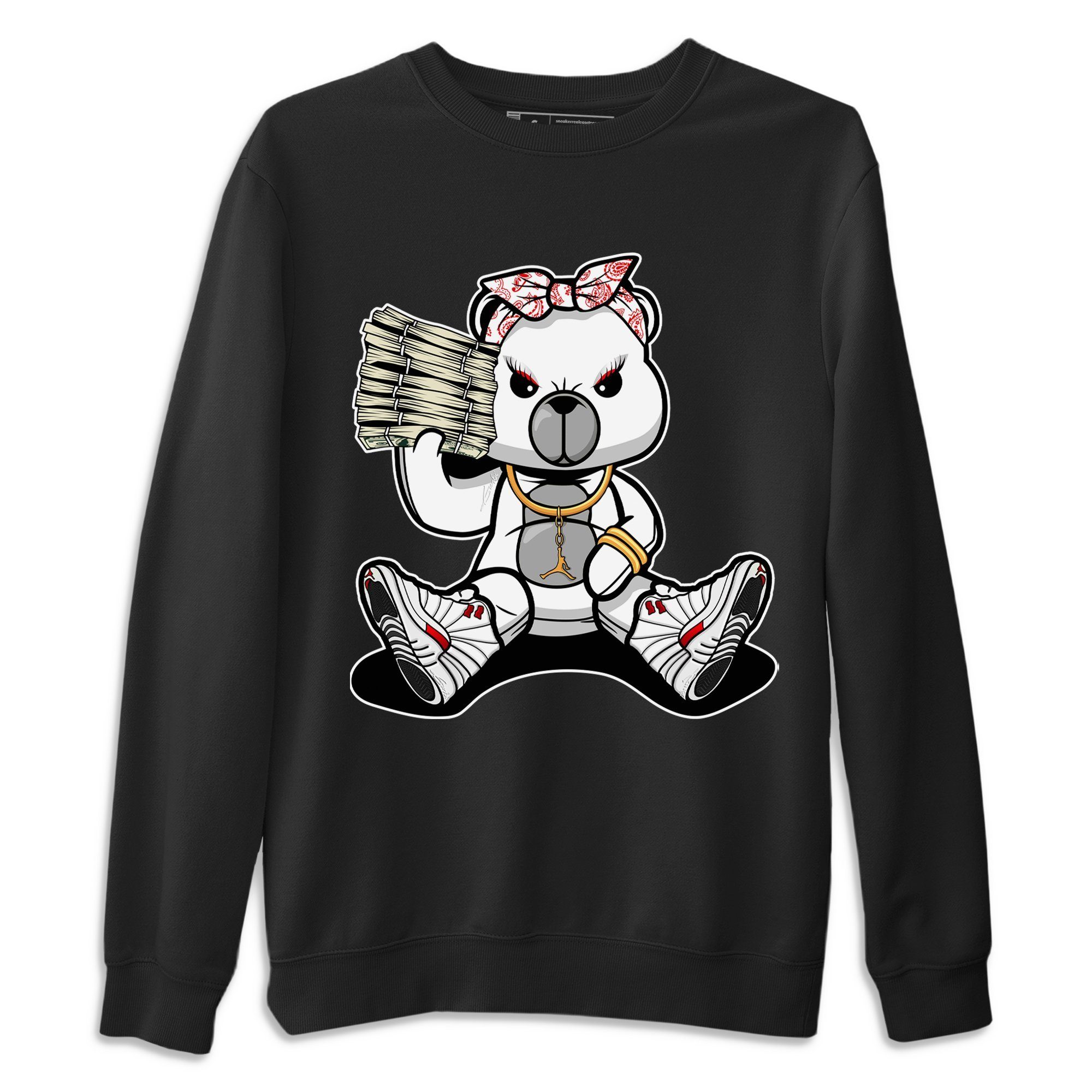 Bad Baby Bear Unisex Sweater – Air Jordan 12 Twist, Sneakers Matching Sweater