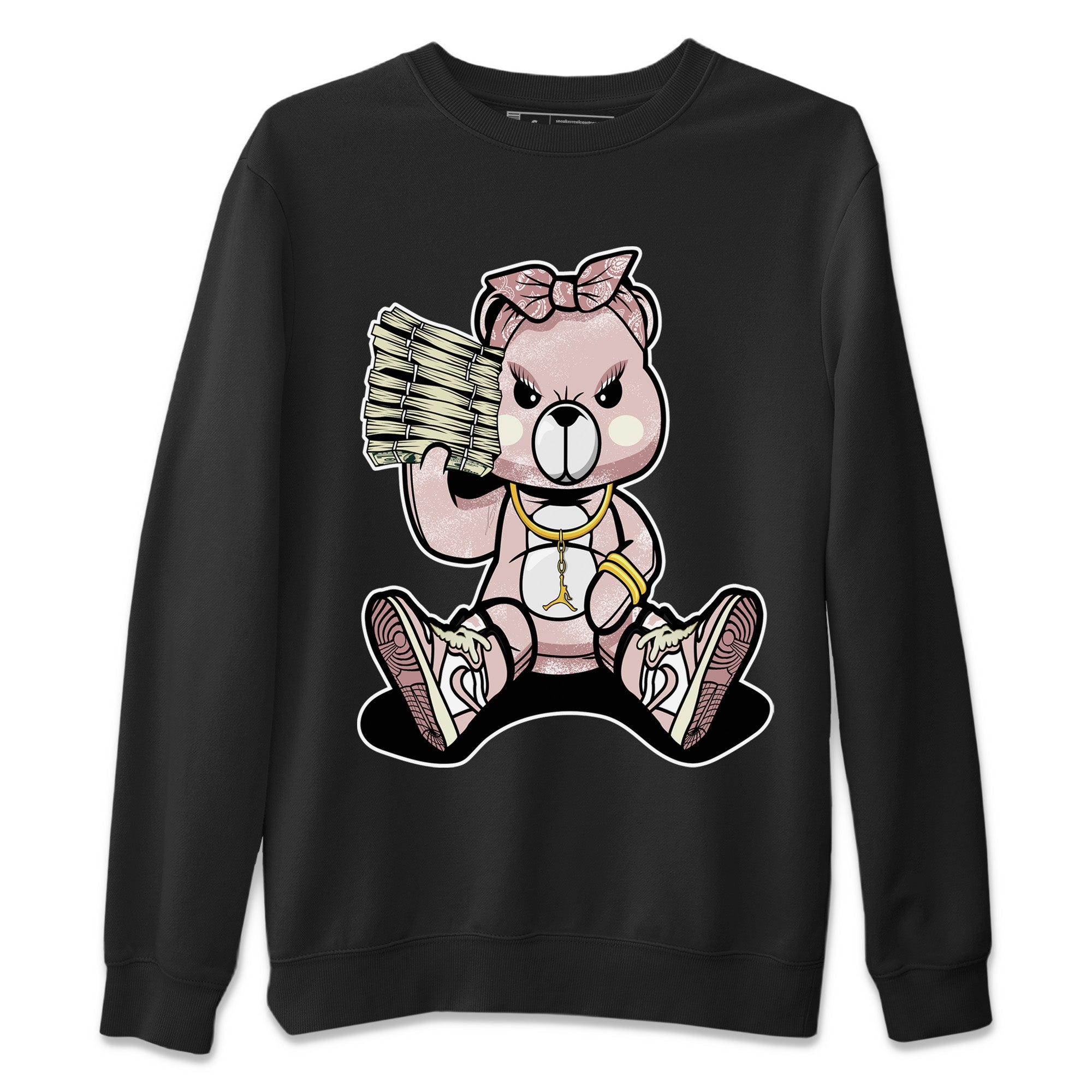 Bad Baby Bear Unisex Sweater – Air Jordan 1 Washed Pink, Sneakers Matching Sweater