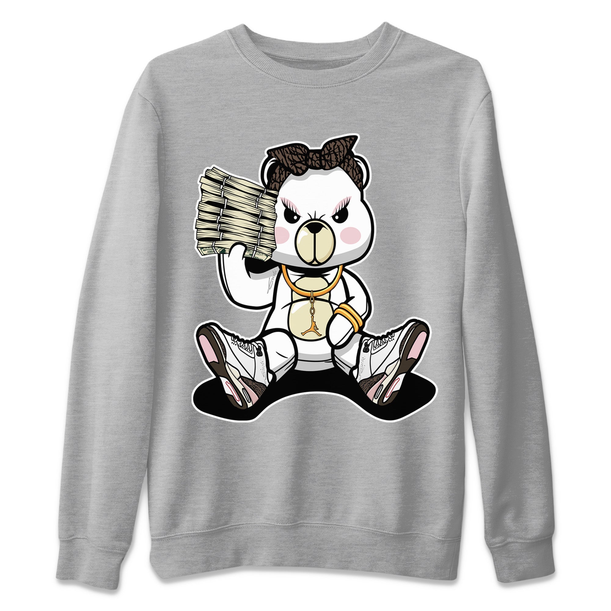 Bad Baby Bear Unisex Sweater – Air Jordan 3 Atmosphere, Sneakers Matching Sweater